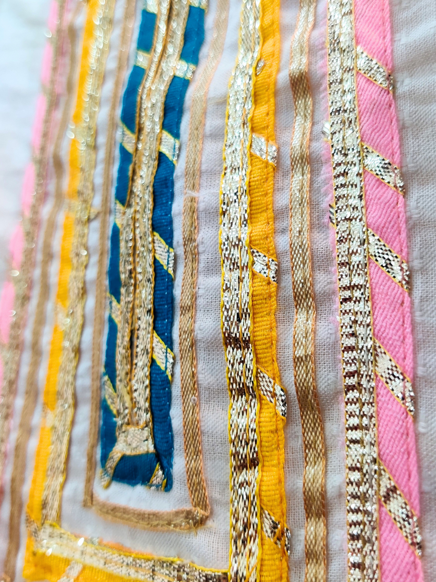 Magenta Handembroidered Cotton Chikankari Kurta