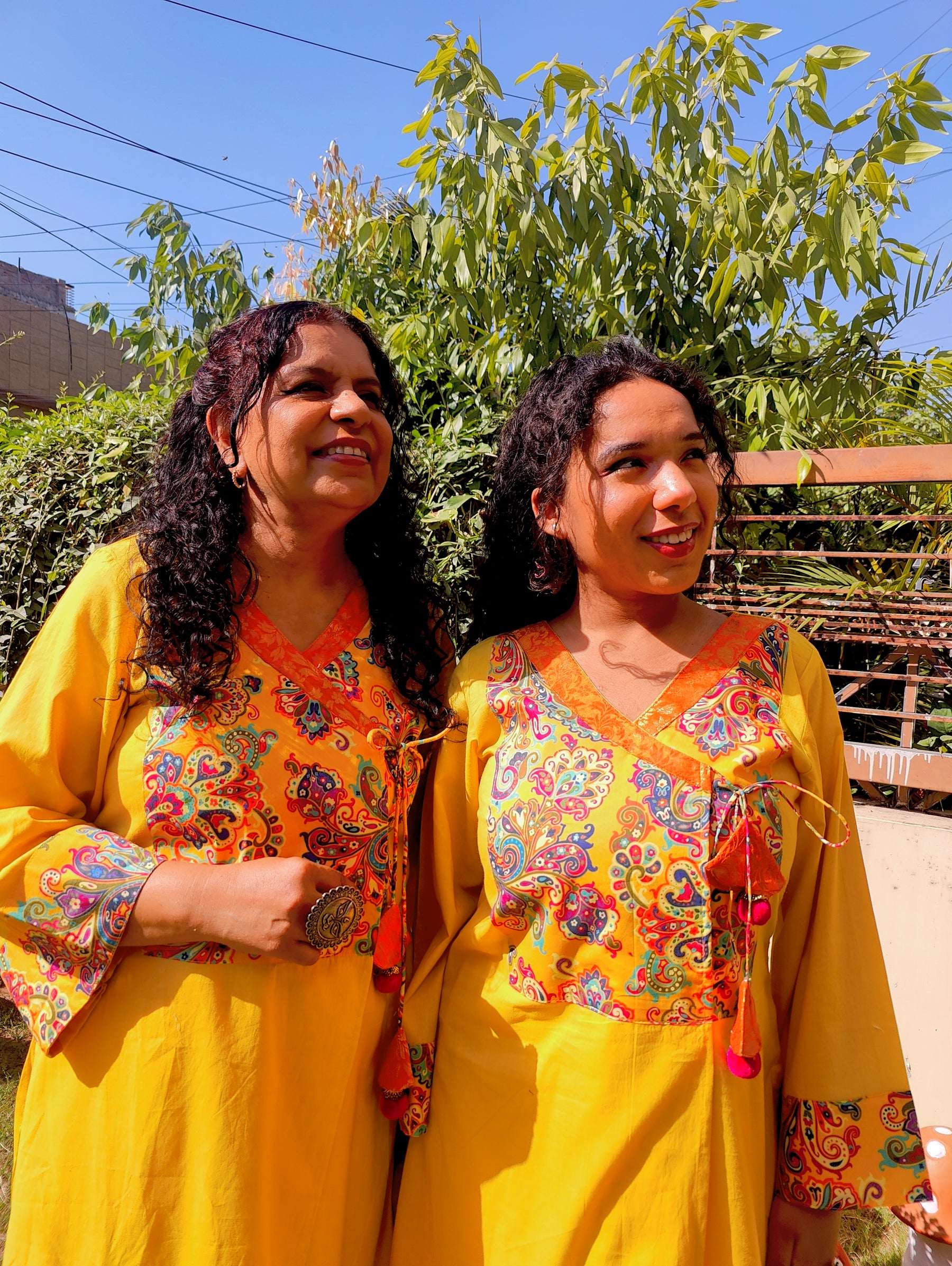 Yellow Kalamkari Cotton Stitched Co-Ord Set