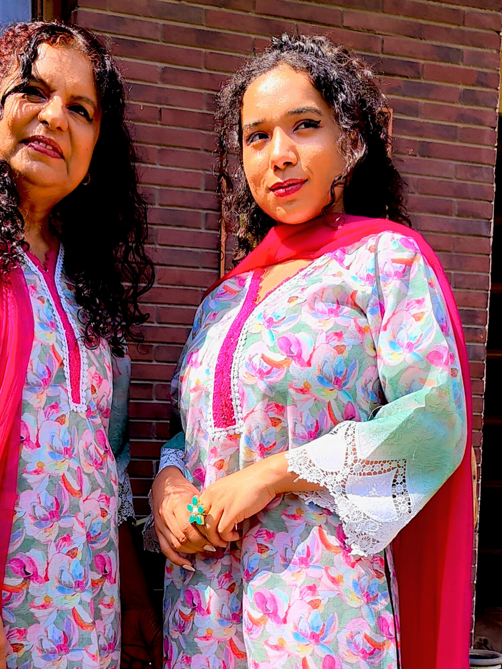 Green Pakistani Digital Printed Cotton Stitched Suit Set