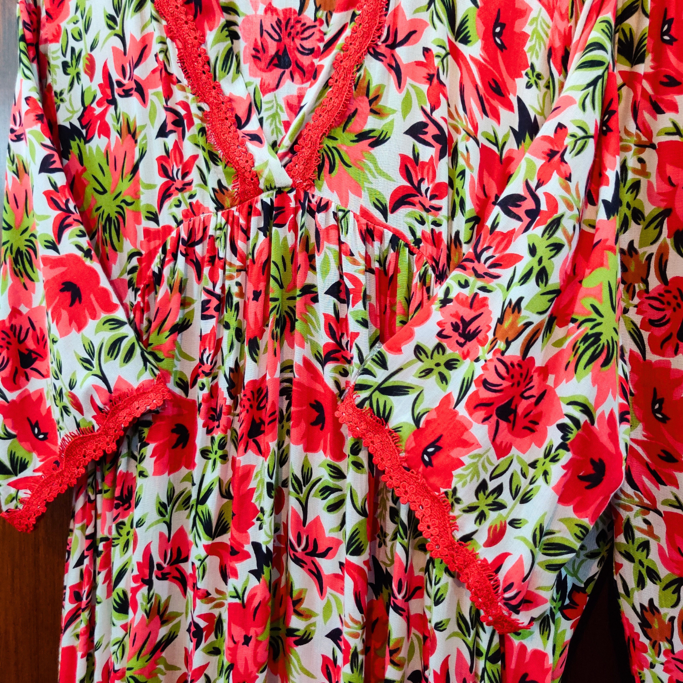 White Floral Digital Printed Nyra Cut Anarkali Cotton Stitched Co-Ord Set