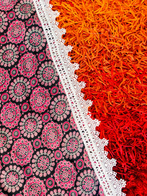 Ajrakh Printed Cotton Unstitched Dress Material Suit Set