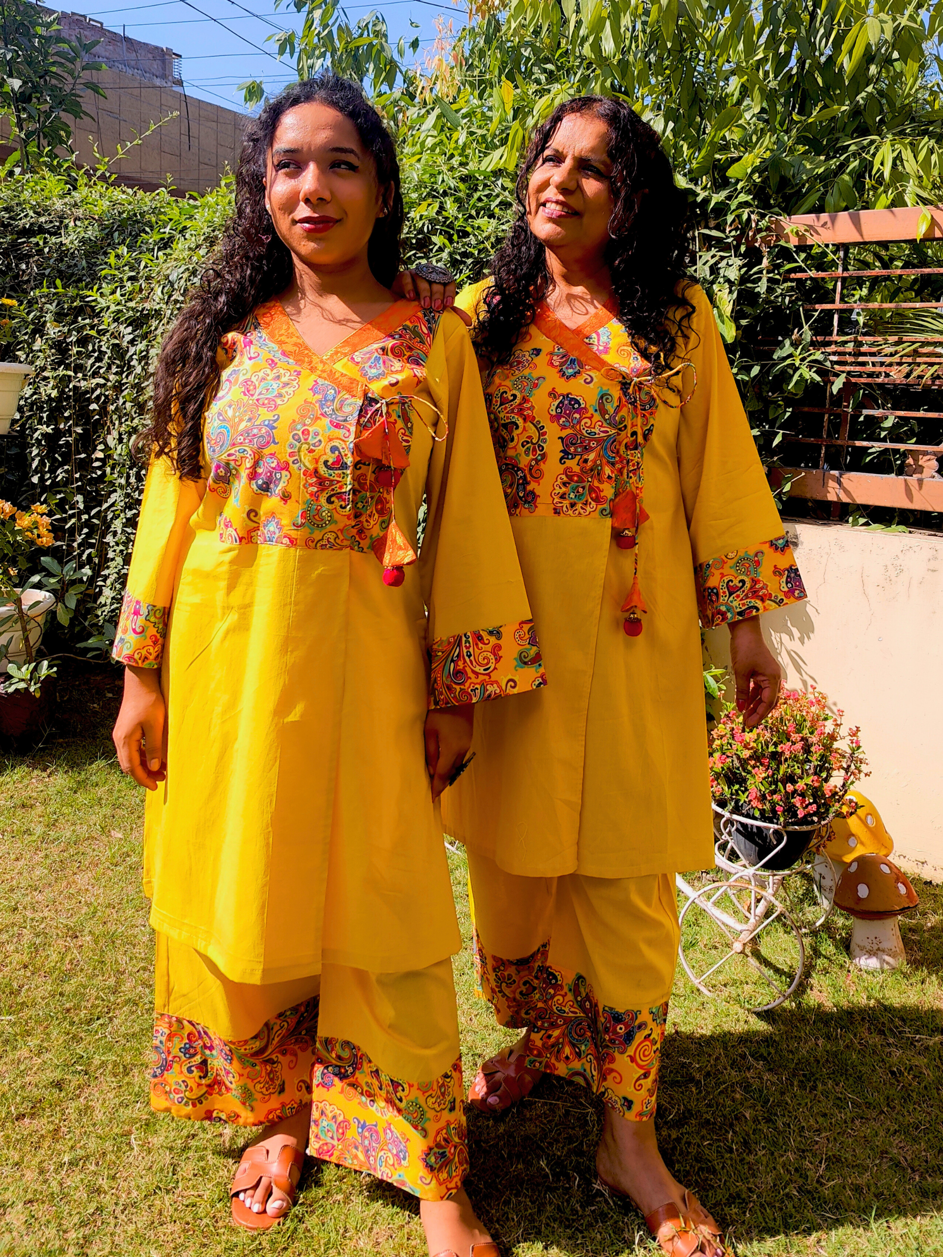 Yellow Kalamkari Cotton Stitched Co-Ord Set