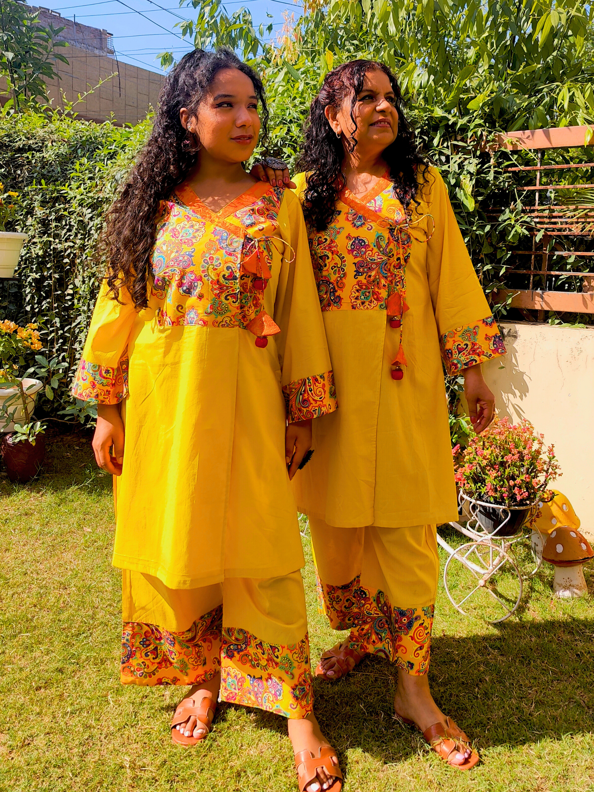 Yellow Kalamkari Cotton Stitched Co-Ord Set