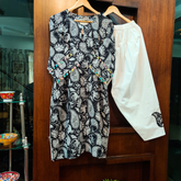Black Paisley Digital Printed Cotton stitched Co-Ord Set