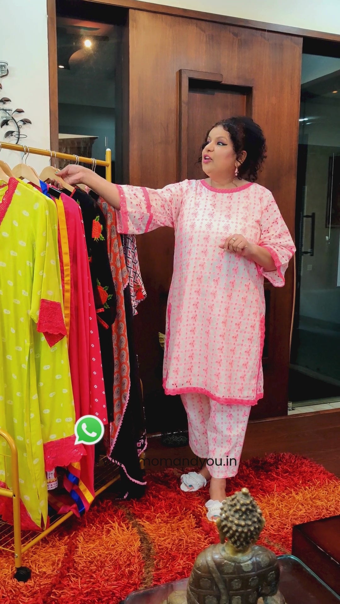 Black Georgette Red Floral Embroidered Stitched Co-Ord Set